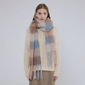1 Piece Elegant Plaid Polyester Women's Winter Scarves h5
