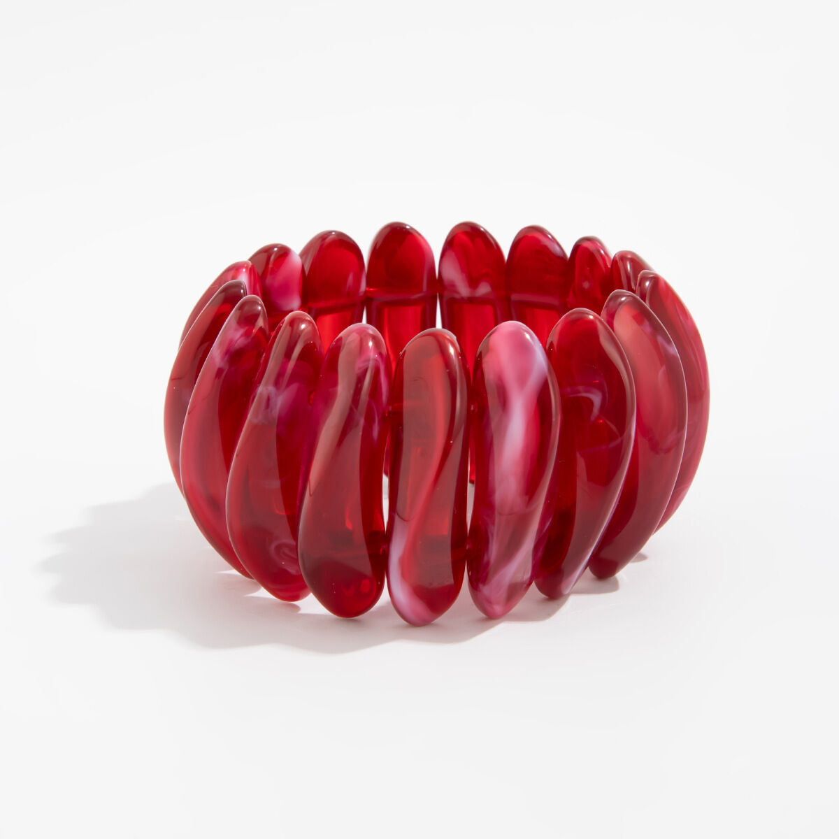 1 Piece Retro Irregular Shape Resin Bangle h5 