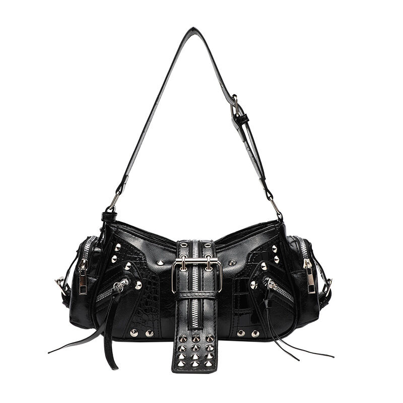 1 Piece Luxurious Series Punk Rivet PU Women's Shoulder Bags h5 Picture5