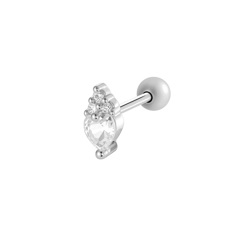 1 Stück Kirsche Kupfer Gold Farbe Zirkon Piercing Ohrring 