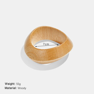 1 Piece Wood Statement Bangle h5 Picture2