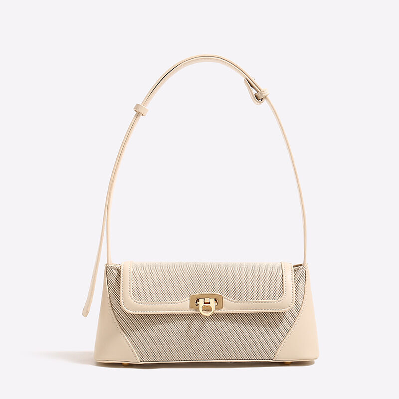1 Piece Retro Mixed Color Canvas Women's Shoulder Bags h5 