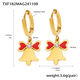 Txf182-Gold Christmas Earrings Picture3