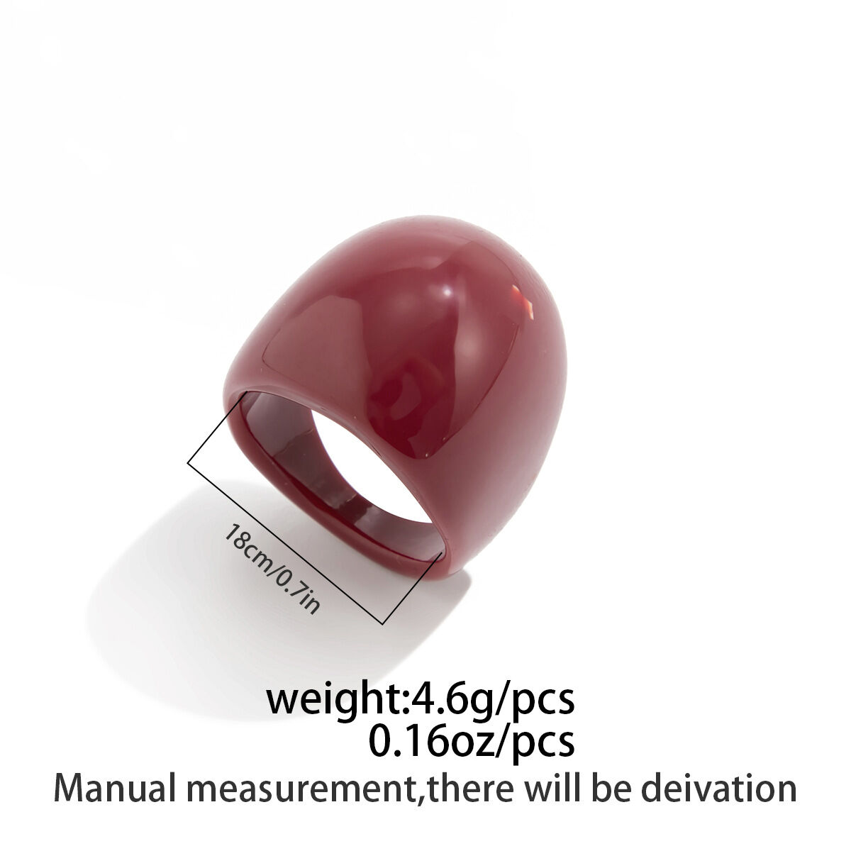 1 Piece Retro Irregular Shape Resin Bangle h5 Picture2