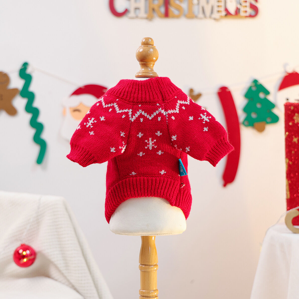 1 Piece Cute Christmas Pet Sweater h5 Picture5