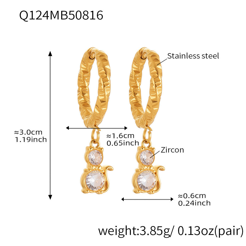 Q124-Gold Earrings Picture11