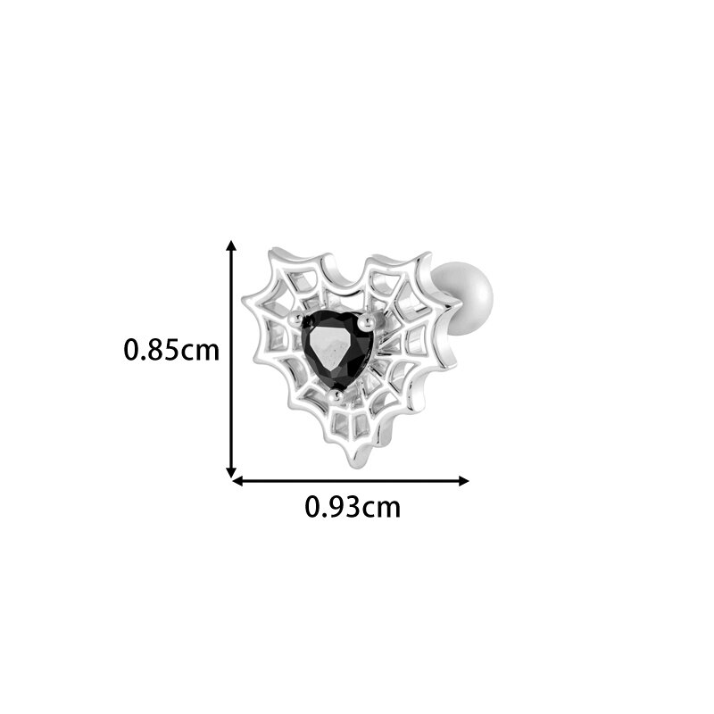 1 Stück Tier Kupfer Gold Farbe Zirkon Piercing Ohrring Bild2