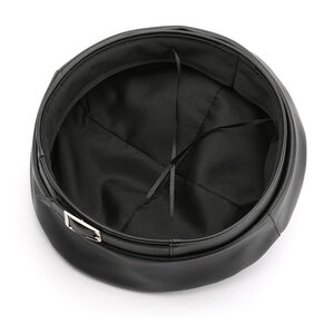 1 Piece Retro Elegant Solid Color PU Beret h5 Picture3