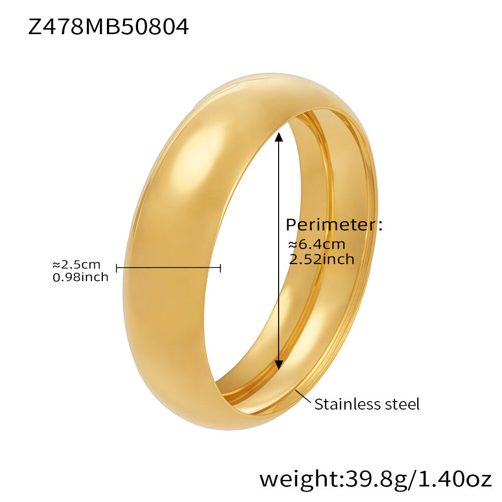 Z478-Gold Polished Bracelet 25Mm Wide Picture5