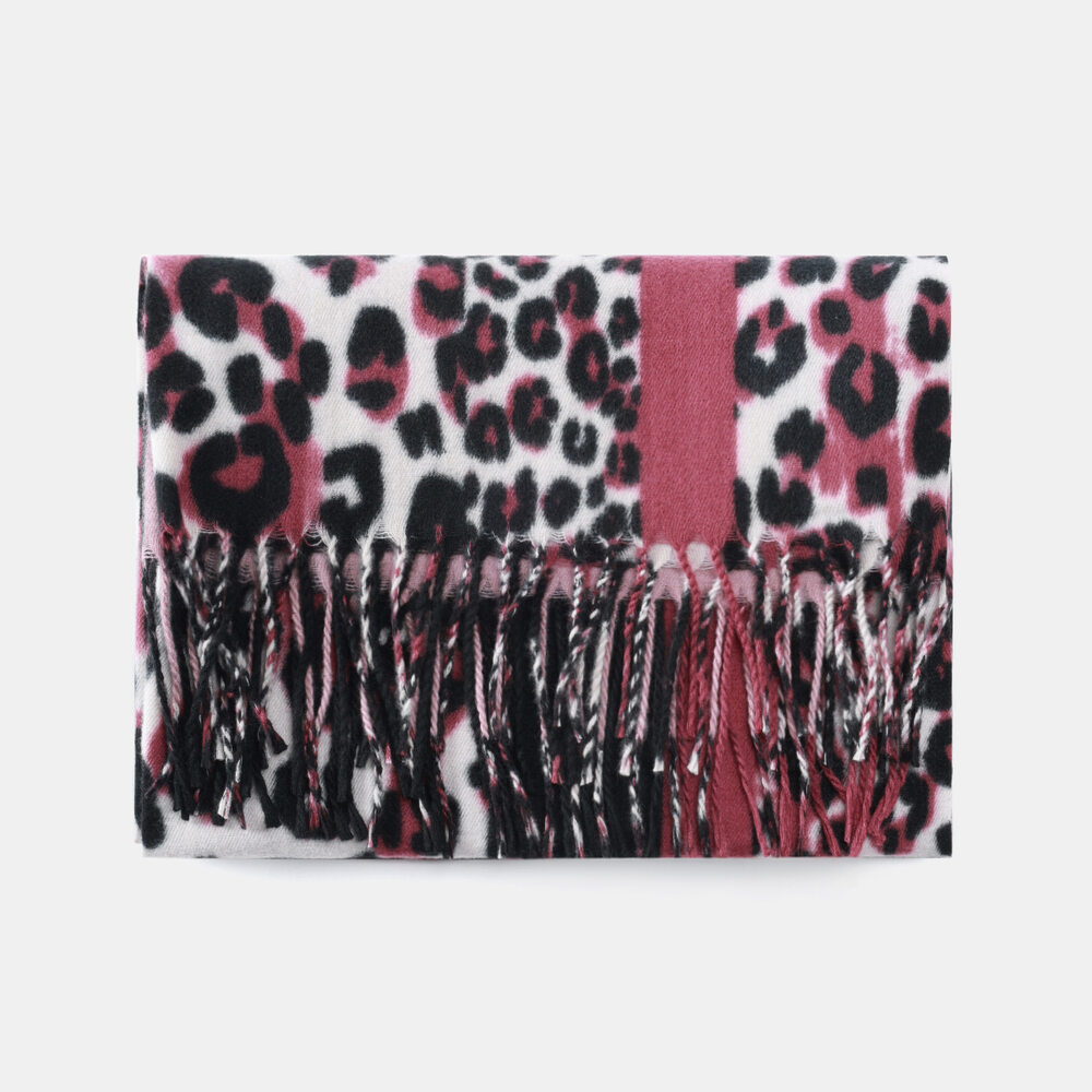 1 Piece Classic Leopard Print Rayon Women's Winter Scarves h5Picture4