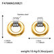 F476-Orecchini rotondi cavi in oro Immagine4