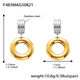 F483-Orecchini rotondi cavi in oro Immagine7