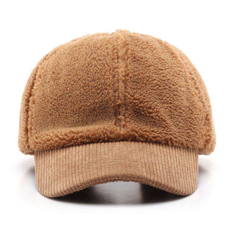 1 Piece Casual Solid Color Plush Baseball Cap h5Picture3