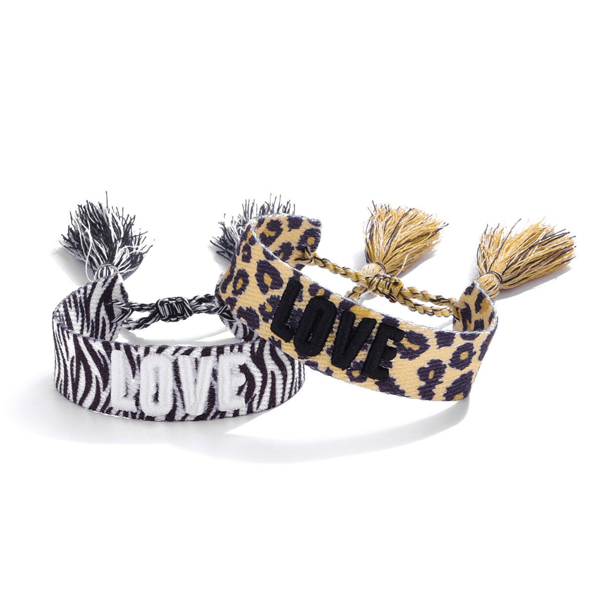 Bracelet tressé en rayonne imprimé léopard sexy pour femme, 1 pièce Image6