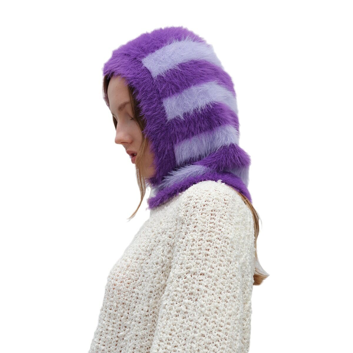 1 Piece Classic Stripe Synthetic Fiber Women's Hats Picture5