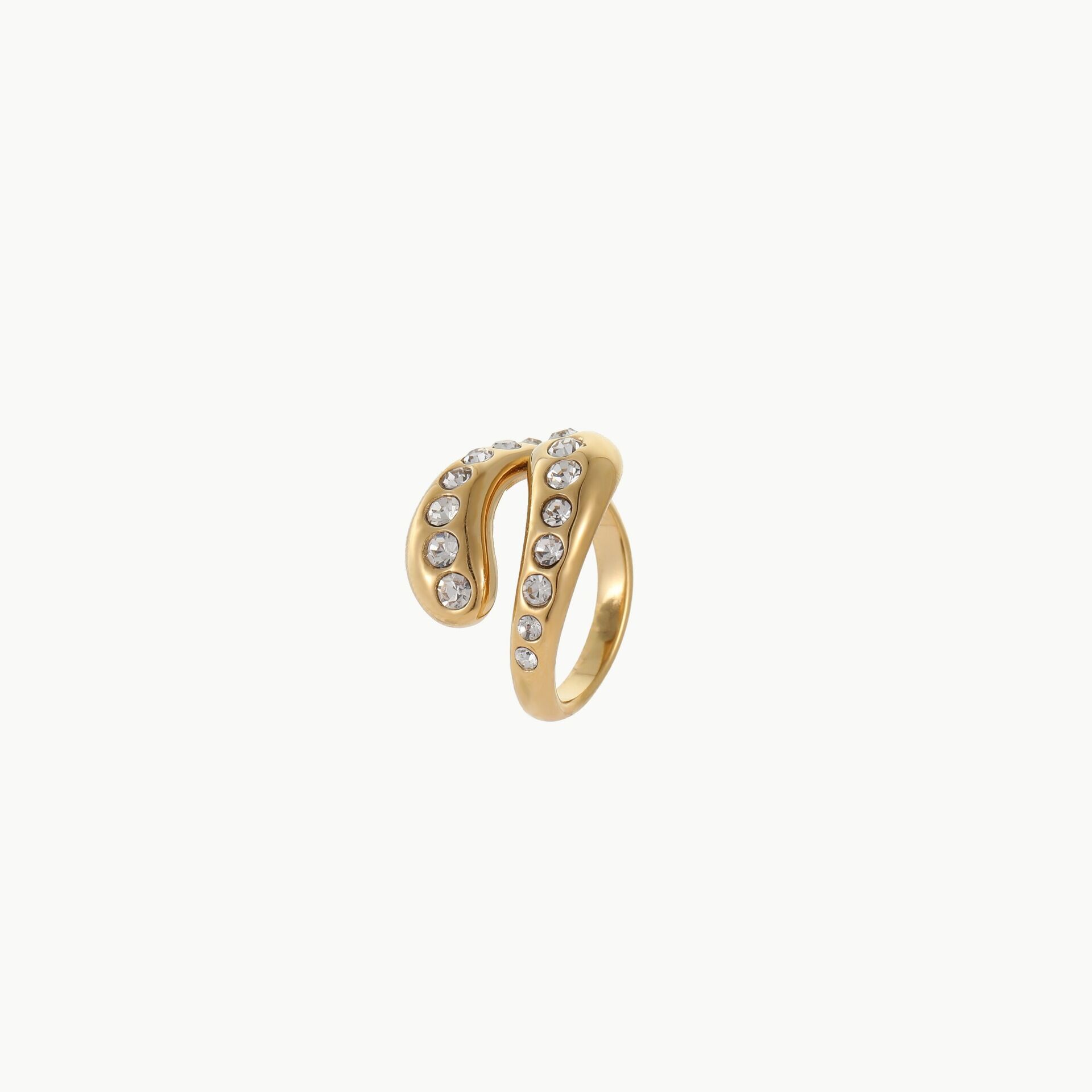 1 Piece Simple Heart Stainless Steel Waterproof Statement Rings Picture5