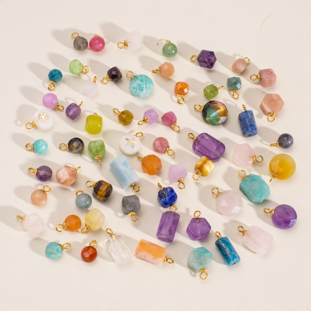 1 pieza simple DIY Casual Forma irregular Piedras naturales Colgantes para mujer