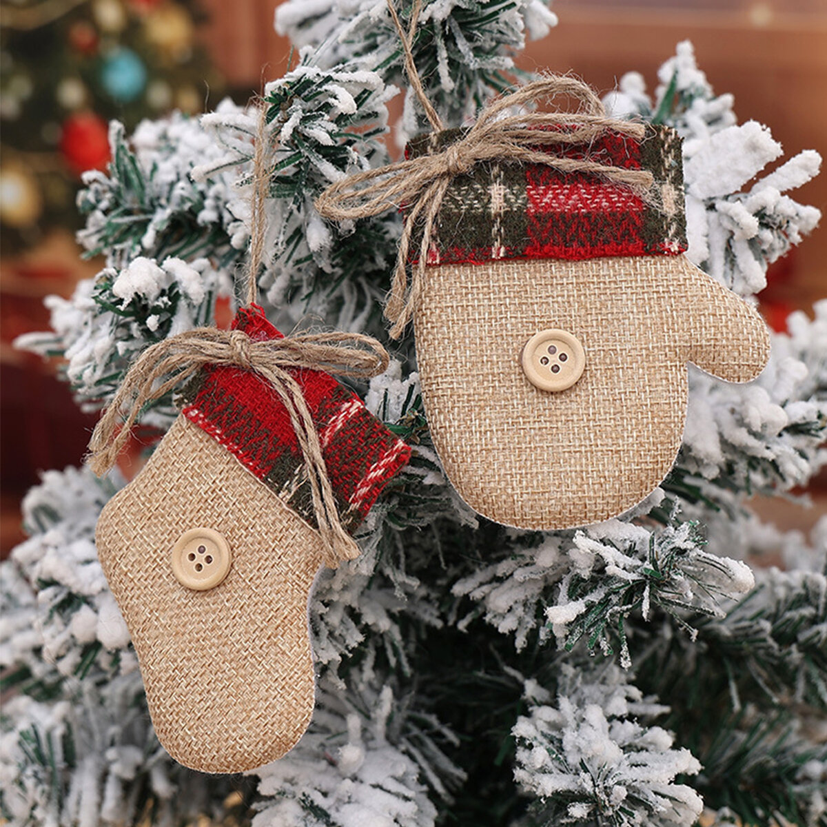 1 Piece Cute Christmas Tree Decorative Stocking Picture2