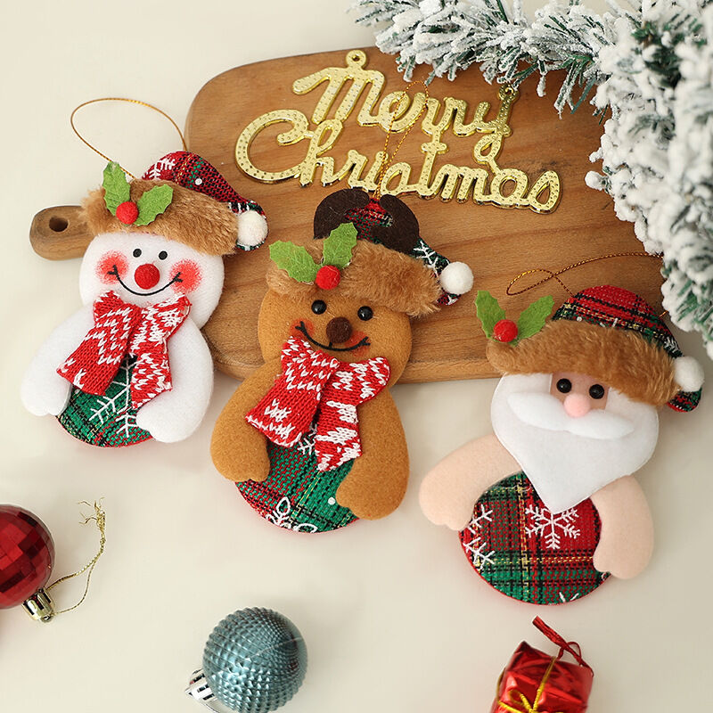 1 pezzo di simpatico albero di Natale a forma di cartone animato, articolo decorativo