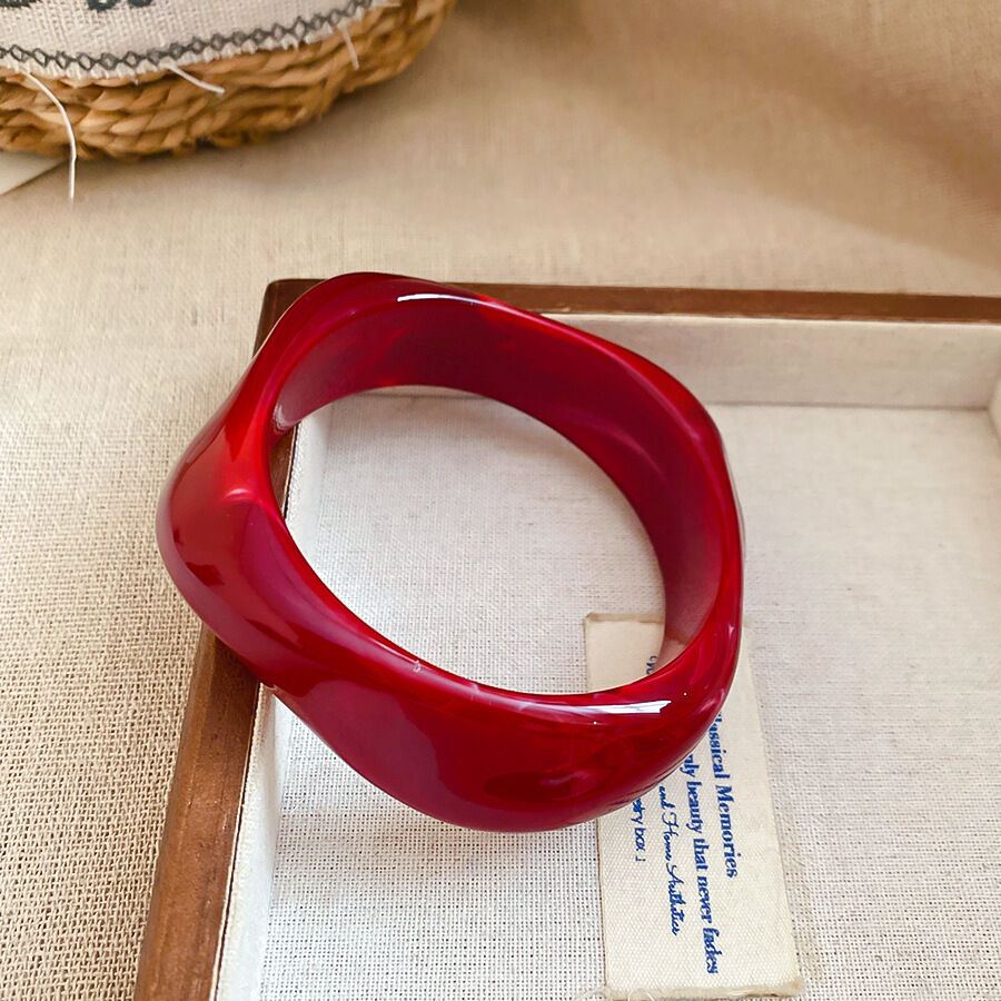 Armband - Rood - Gedraaid Afbeelding12