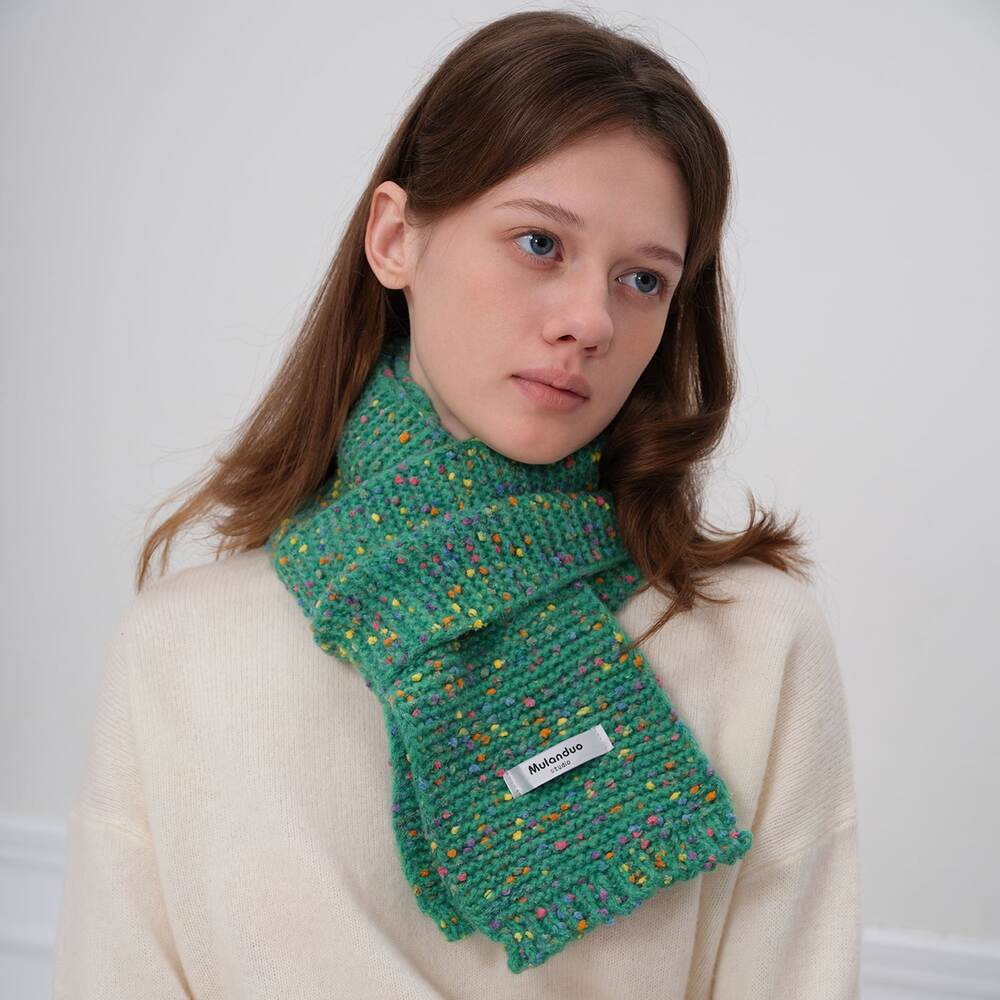 1 Piece Colorful Polka Dots Synthetic Fiber Women's Winter Scarves h5Picture3