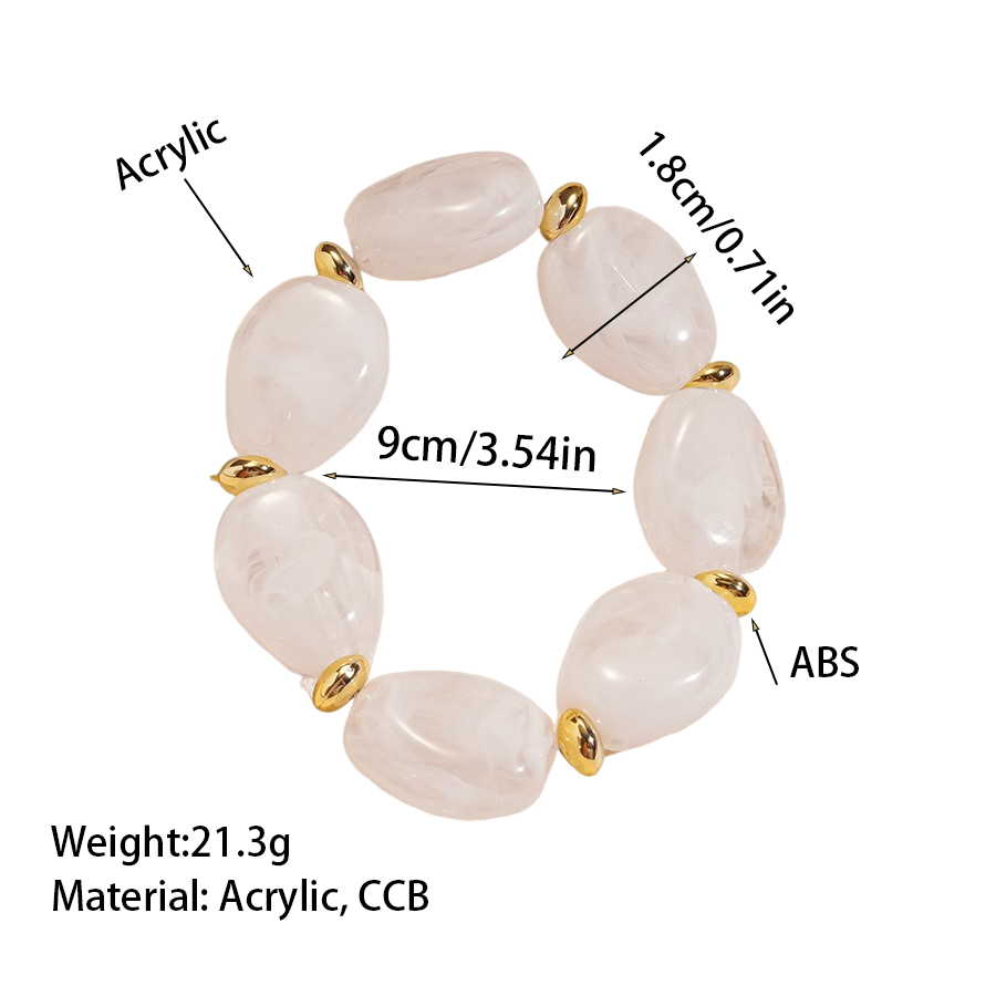 1 Piece Irregular Shape Acrylic Beaded Bracelet Picture2