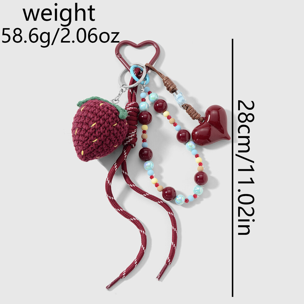 1 Piece Strawberry Bag Charm h5Picture2