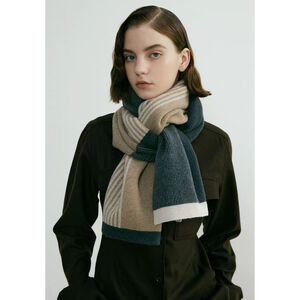 1 Piece Modern Strip Synthetic Fiber Women's Winter Scarves h5 Picture3