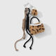 1 Brown Leopard Print Small Bag Keychain