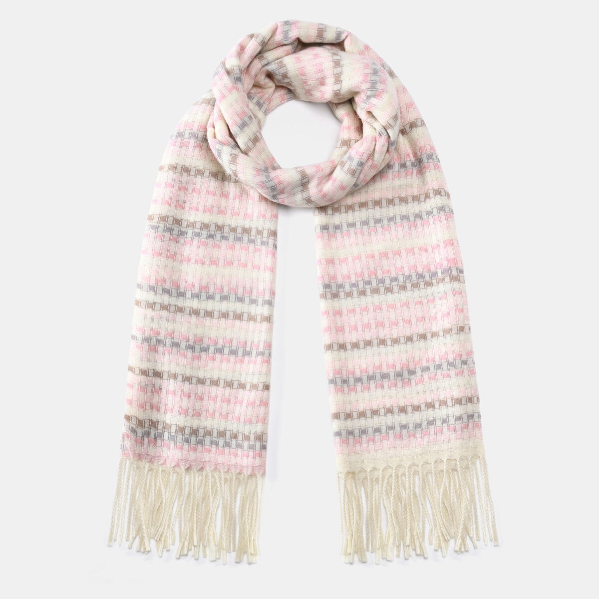 1 Piece Simple Strip Rayon Women's Winter Scarves