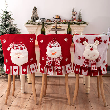 1 stuk kerstdecoratieve stoelhoes