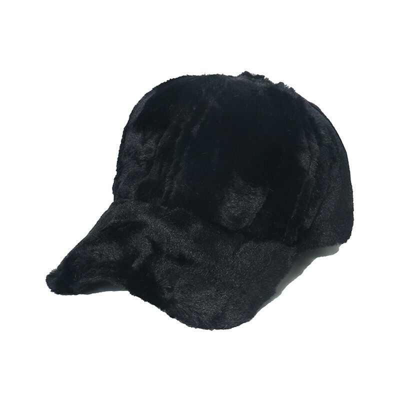 1 Piece Solid Color Plush Women's Hat 