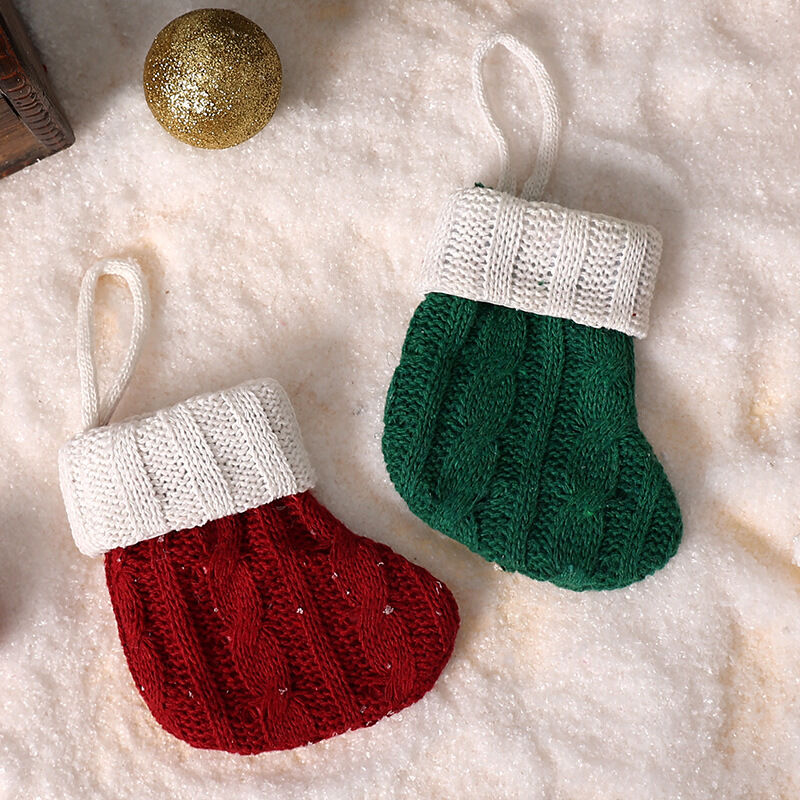 1 pezzo di calza decorativa per albero di Natale 2