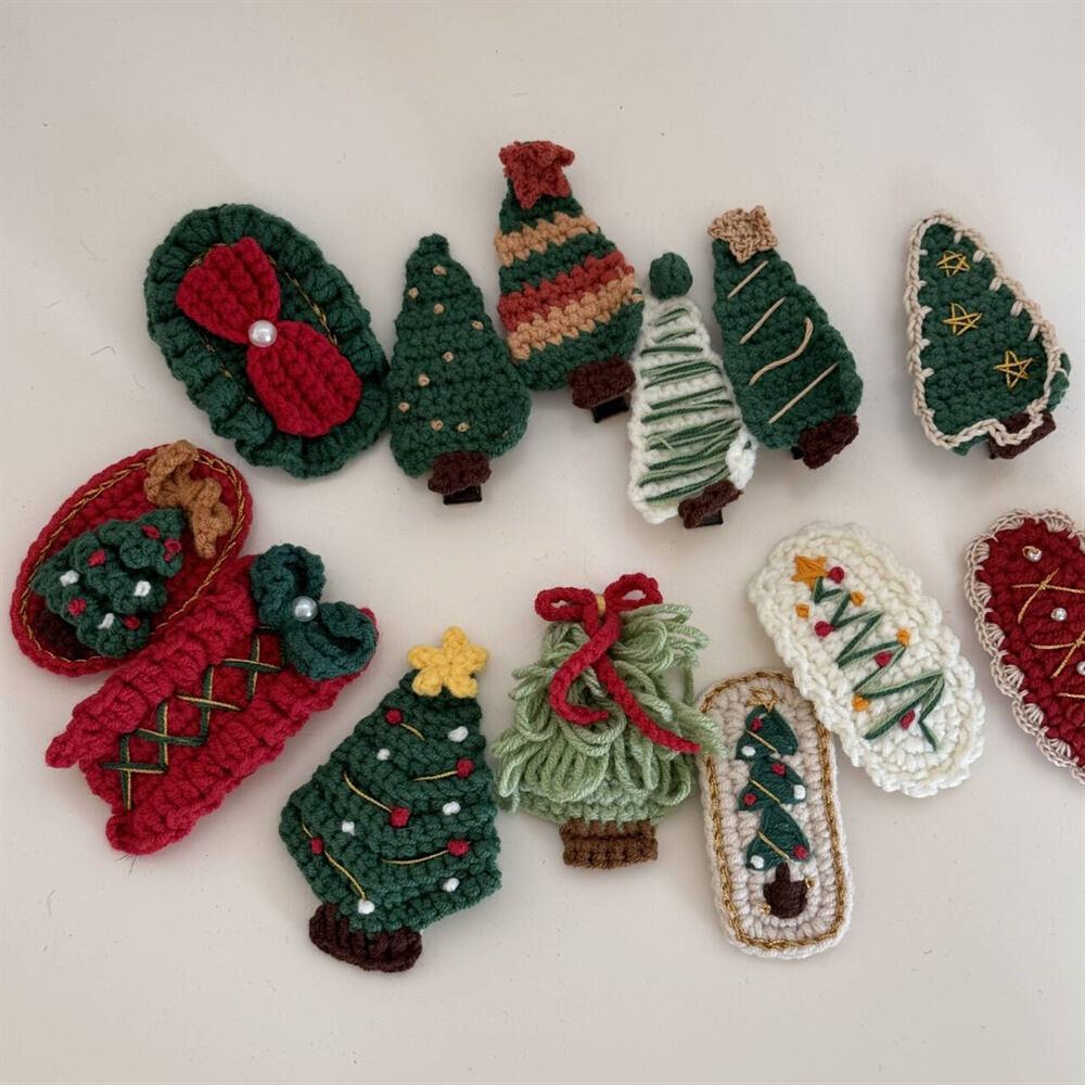 1 stuk romantische serie schattige kerststof dames haarspeldjes h5Afbeelding3