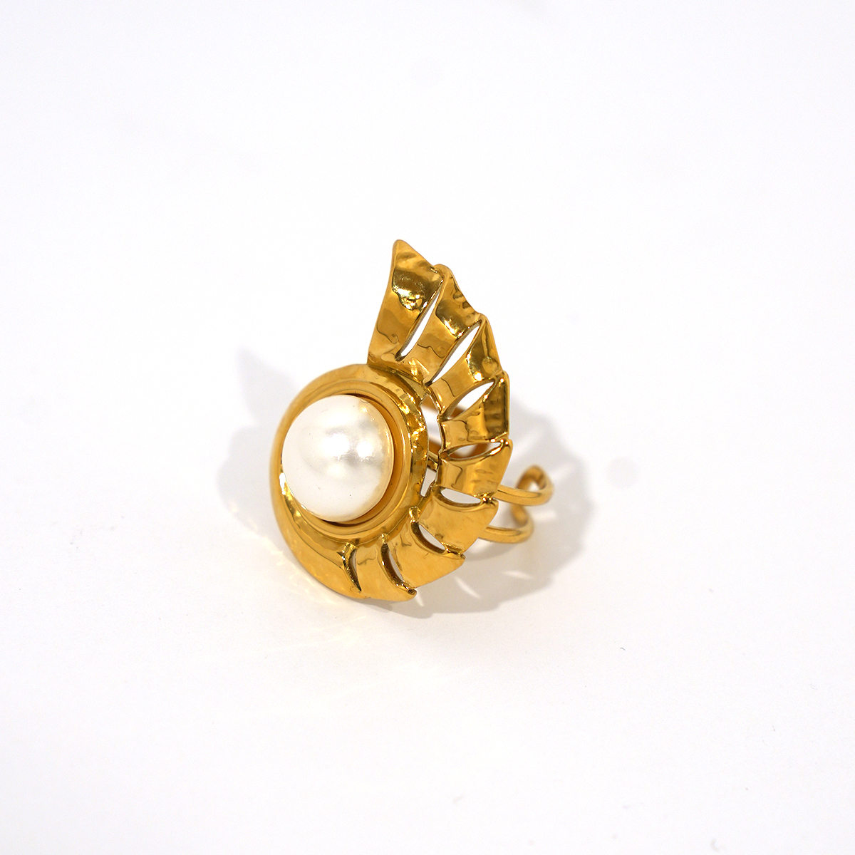 1 Piece Simple Series Natural Animal Turtle Stainless Steel Waterproof Statement Rings h5 