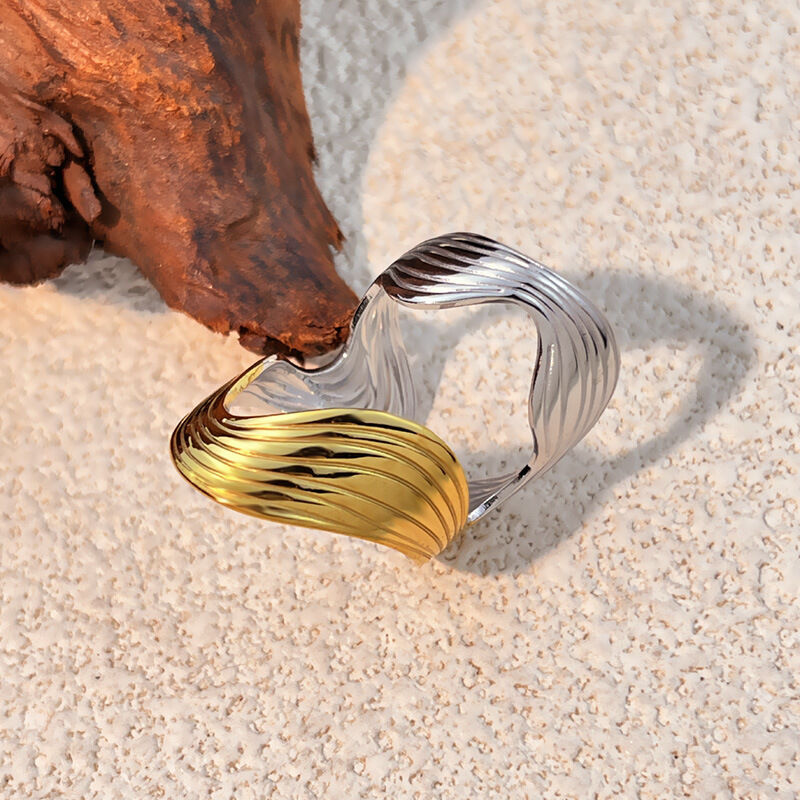 1 Piece Stainless Steel Waterproof Mixed Color Minimalist Ring h5