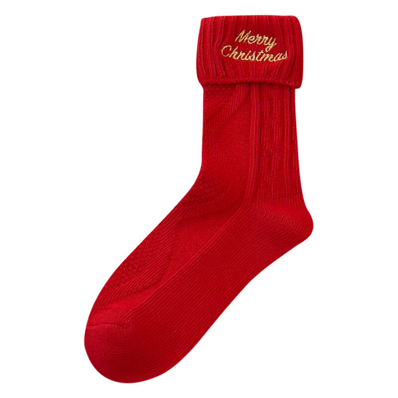 1 Pair Cute Cartoon Christmas Women's Mid-Calf Socks Picture2