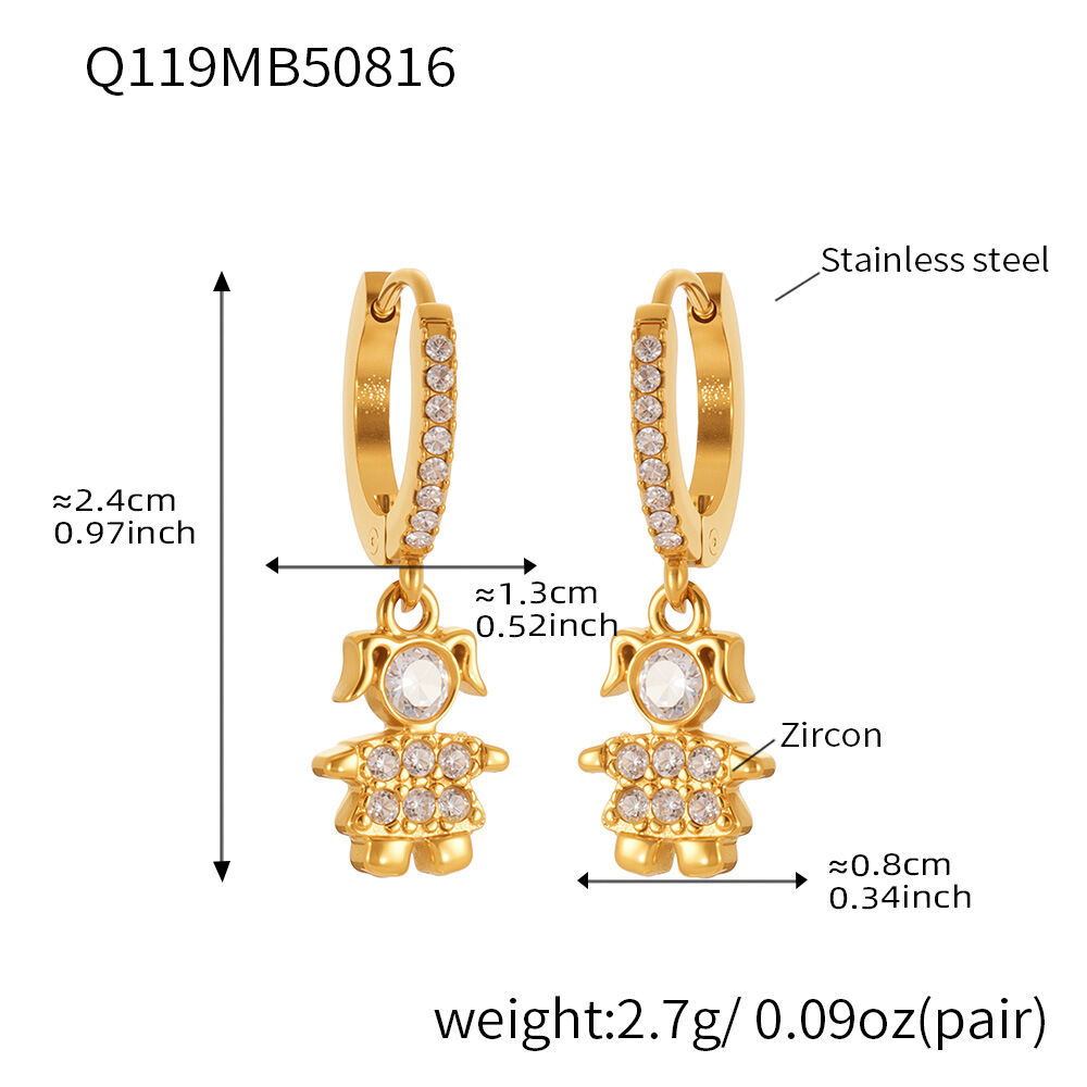 Q119-Gold Earrings Picture6