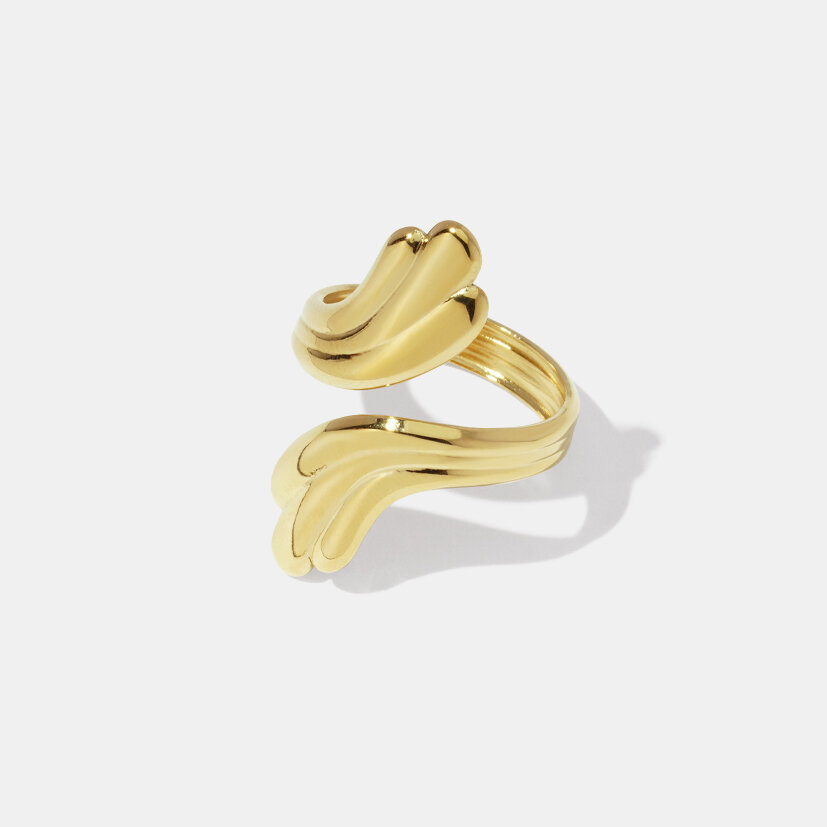 Irregular Shape Stainless Steel Waterproof Minimalist Ring h5 Picture2