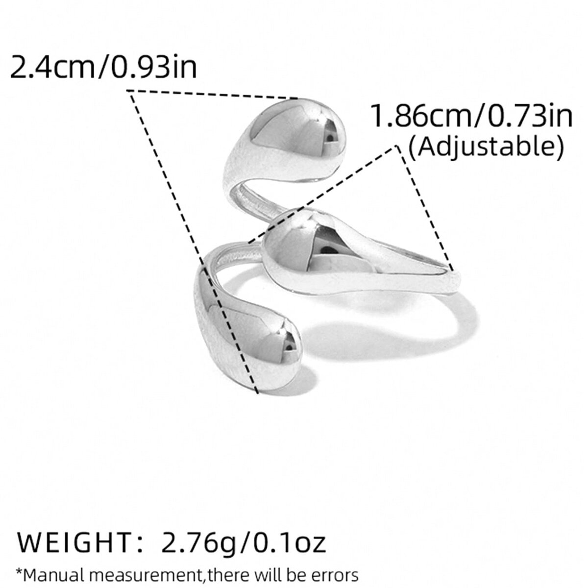 Silver Color/One Size/Ring Style 3 Picture3