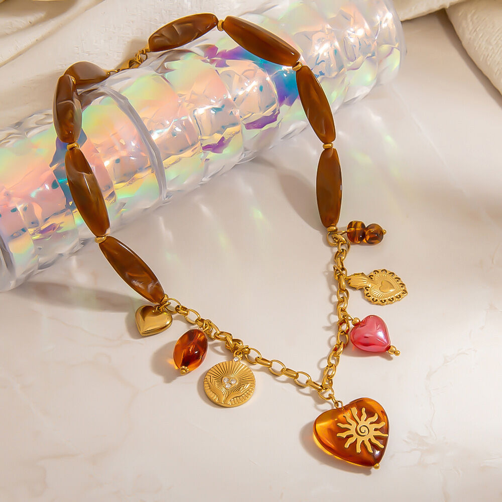 1 Piece Romantic Series Classic Heart Stainless Steel Waterproof Women's Pendant Necklaces Picture5