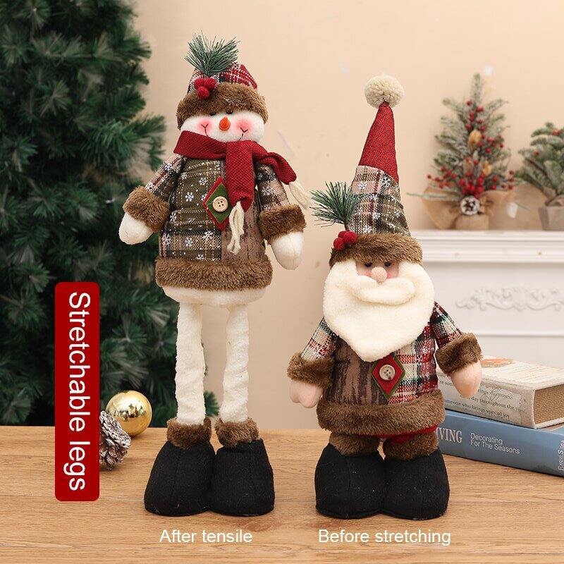 1 pezzo di peluche natalizio estensibile, articolo decorativo 2