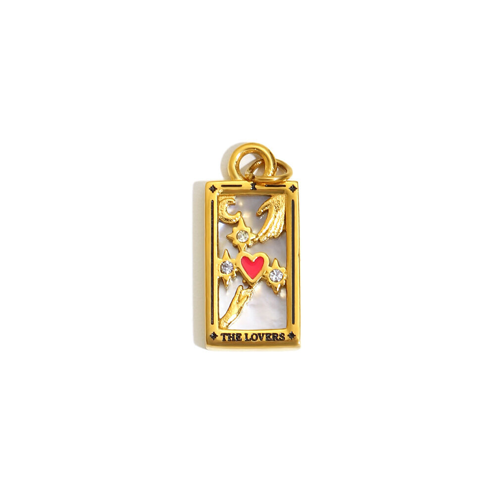 E7346 Gleicher Stil Anhänger - Gold - Liebhaber Bild4