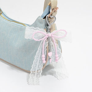 1 Piece Sweet Beaded Bow Knot Bag Charm h5 Picture4