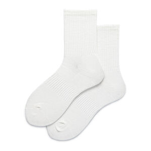 Soft Solid -Color Vertical Striped Women's Mid-Calf Socks h5
