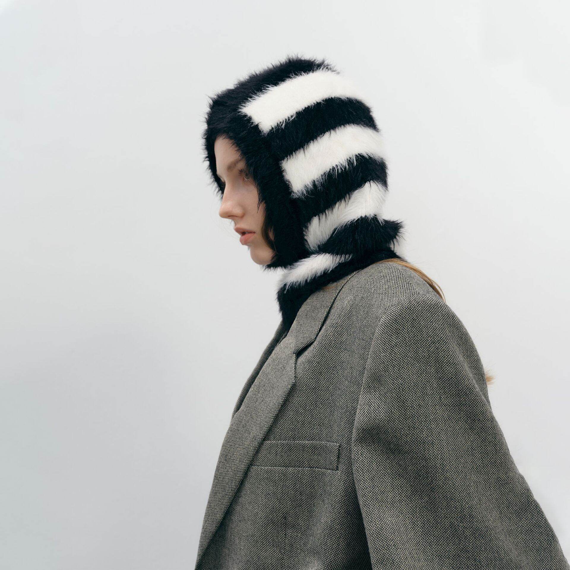 1 Piece Classic Stripe Synthetic Fiber Women's Hats