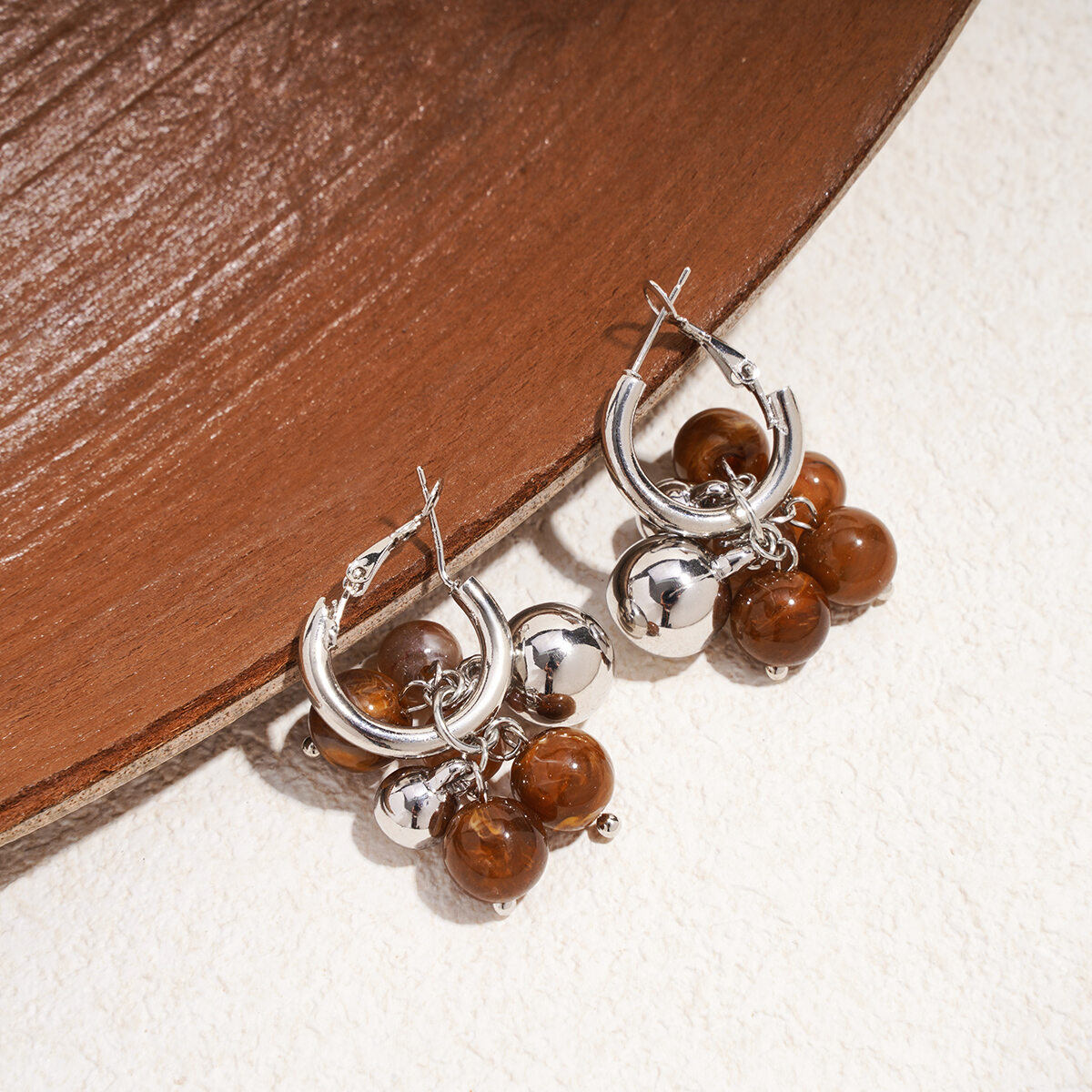1 Pair Resin Beads Beads Earrings