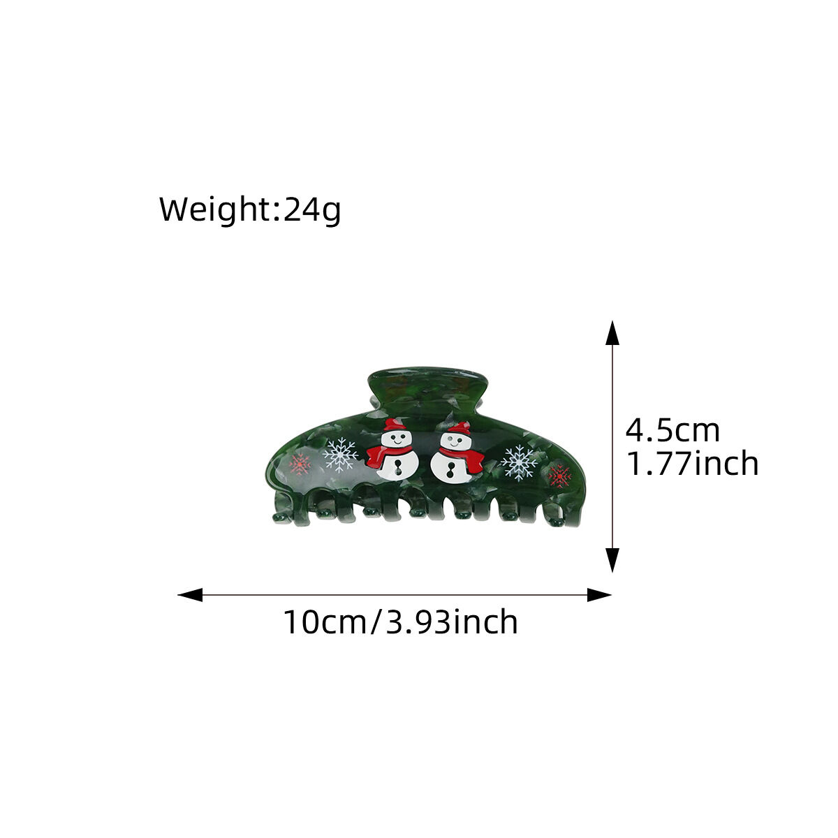 1 Piece Romantic Series Cute Christmas Acrylic Women's Hair Claws Picture5
