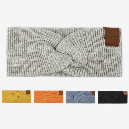 1 Piece Simple Solid Color Double Layer Knitted Women's Hair Bands