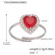 Txa354-Steel Heart Zircon Ring-Size 7 Picture6
